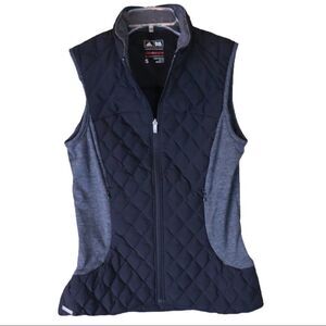 Adidas Black Gray Quilted Puffer Vest